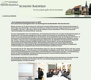 Vortrag in Schloss Raesfeld